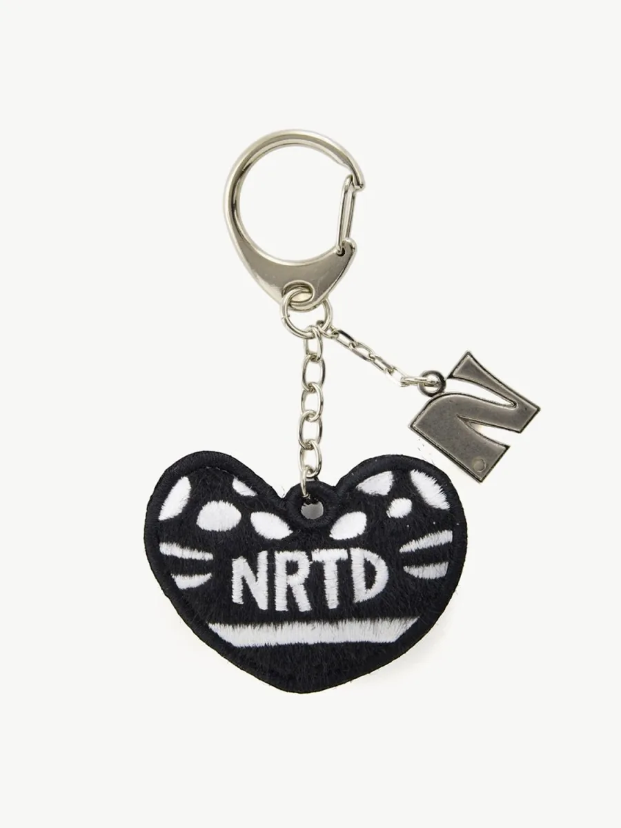 Whale Heart Pony-Hair Keyring